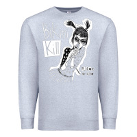 Heather Grey bikini kill Premium Sweatshirt - artisFamous