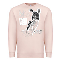 Pale Pink bikini kill Premium Sweatshirt - artisFamous