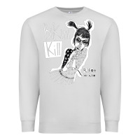 Dove Grey bikini kill Premium Sweatshirt - artisFamous