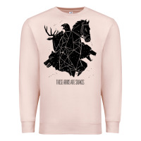 Pale Pink these arms are snakes Premium Sweatshirt - artisFamous