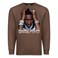 Chestnut Rest in Peace Young Dolph Premium Sweatshirt - artisFamous