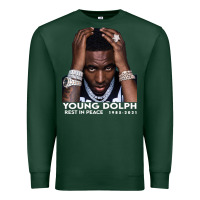 Sports Green Rest in Peace Young Dolph Premium Sweatshirt - artisFamous