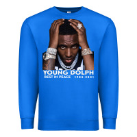 True Royal Rest in Peace Young Dolph Premium Sweatshirt - artisFamous