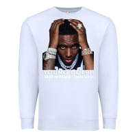 White Rest in Peace Young Dolph Premium Sweatshirt - artisFamous