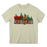 Mossy merry christmas  cross Heavy Core Tee - CowGirlArtShop