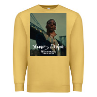 Antique Gold Rest in Peace Young Dolph Premium Sweatshirt - artisFamous