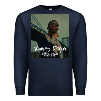 Navy Rest in Peace Young Dolph Premium Sweatshirt - artisFamous
