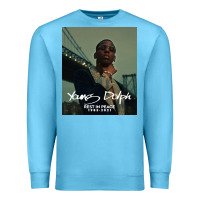 Ocean Blue Rest in Peace Young Dolph Premium Sweatshirt - artisFamous