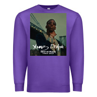 Purple Rest in Peace Young Dolph Premium Sweatshirt - artisFamous