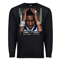 Black Rest in Peace Young Dolph Premium Sweatshirt - artisFamous