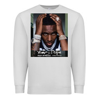 Dove Grey Rest in Peace Young Dolph Premium Sweatshirt - artisFamous
