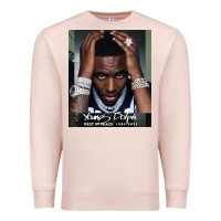 Pale Pink Rest in Peace Young Dolph Premium Sweatshirt - artisFamous