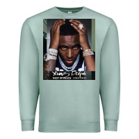 Seafoam Rest in Peace Young Dolph Premium Sweatshirt - artisFamous