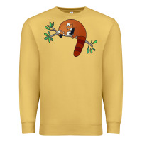 Antique Gold red panda sleeping Premium Sweatshirt - artisFamous