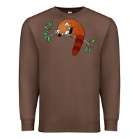 Chestnut red panda sleeping Premium Sweatshirt - artisFamous