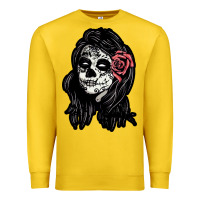 Lemon sugar skull lady Premium Sweatshirt - artisFamous