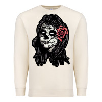 Sandshell sugar skull lady Premium Sweatshirt - artisFamous
