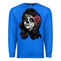 True Royal sugar skull lady Premium Sweatshirt - artisFamous