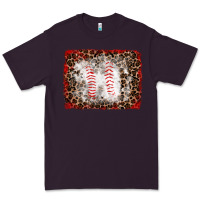 Plum baseball leopard background Premium Tee - RanaPortraitStore