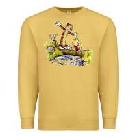Antique Gold calvin and hobbes bill watterson Premium Sweatshirt - artisFamous