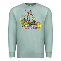 Seafoam calvin and hobbes bill watterson Premium Sweatshirt - artisFamous
