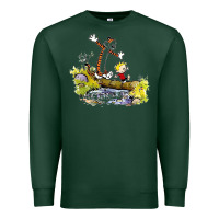 Sports Green calvin and hobbes bill watterson Premium Sweatshirt - artisFamous