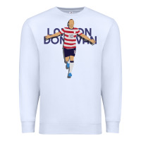 White Landon Donovan Premium Sweatshirt - artisFamous