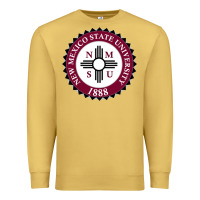 Antique Gold nmsu seal Premium Sweatshirt - artisFamous
