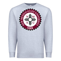 Heather Grey nmsu seal Premium Sweatshirt - artisFamous