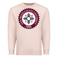 Pale Pink nmsu seal Premium Sweatshirt - artisFamous