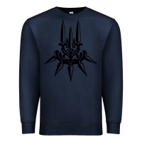 Navy yorha white insignia Premium Sweatshirt - artisFamous