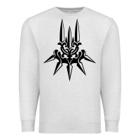 Oatmeal Heather yorha white insignia Premium Sweatshirt - artisFamous