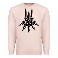 Pale Pink yorha white insignia Premium Sweatshirt - artisFamous