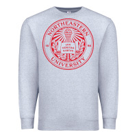 Heather Grey northeastern university Premium Sweatshirt - artisFamous