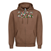 Chestnut mexican flag sunflower Zipper Hoodie - JahusDesignShop