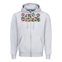 Heather Grey mexican flag sunflower Zipper Hoodie - JahusDesignShop