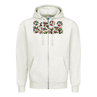 Oatmeal Heather mexican flag sunflower Zipper Hoodie - JahusDesignShop