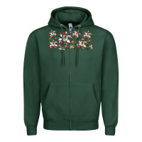 Mexican Flag Sunflower Zipper Hoodie | Teevron