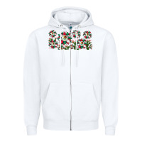 White mexican flag sunflower Zipper Hoodie - JahusDesignShop
