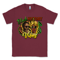 Burgundy Black history Classic Tee - HowdyJamesFarm