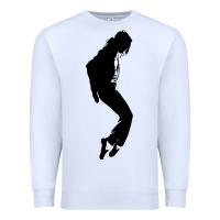 White michael jackson Premium Sweatshirt - artisFamous