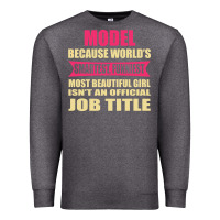 Charcoal Heather model funniest isn't a jobtitle Premium Sweatshirt - artisFamous