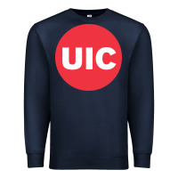 Navy university of illinois at chicago circle Premium Sweatshirt - artisFamous
