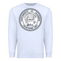 White university of illinois Premium Sweatshirt - artisFamous