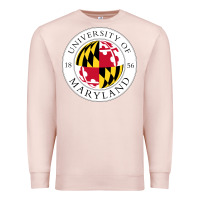 Pale Pink university of maryland Premium Sweatshirt - artisFamous