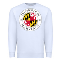 White university of maryland Premium Sweatshirt - artisFamous