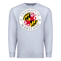 Heather Grey university of maryland Premium Sweatshirt - artisFamous