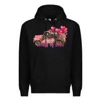 Black load of love Premium Hoodie - SublimationCraftShop
