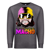 Charcoal Heather randy wrestler Premium Sweatshirt - artisFamous