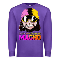 Purple randy wrestler Premium Sweatshirt - artisFamous